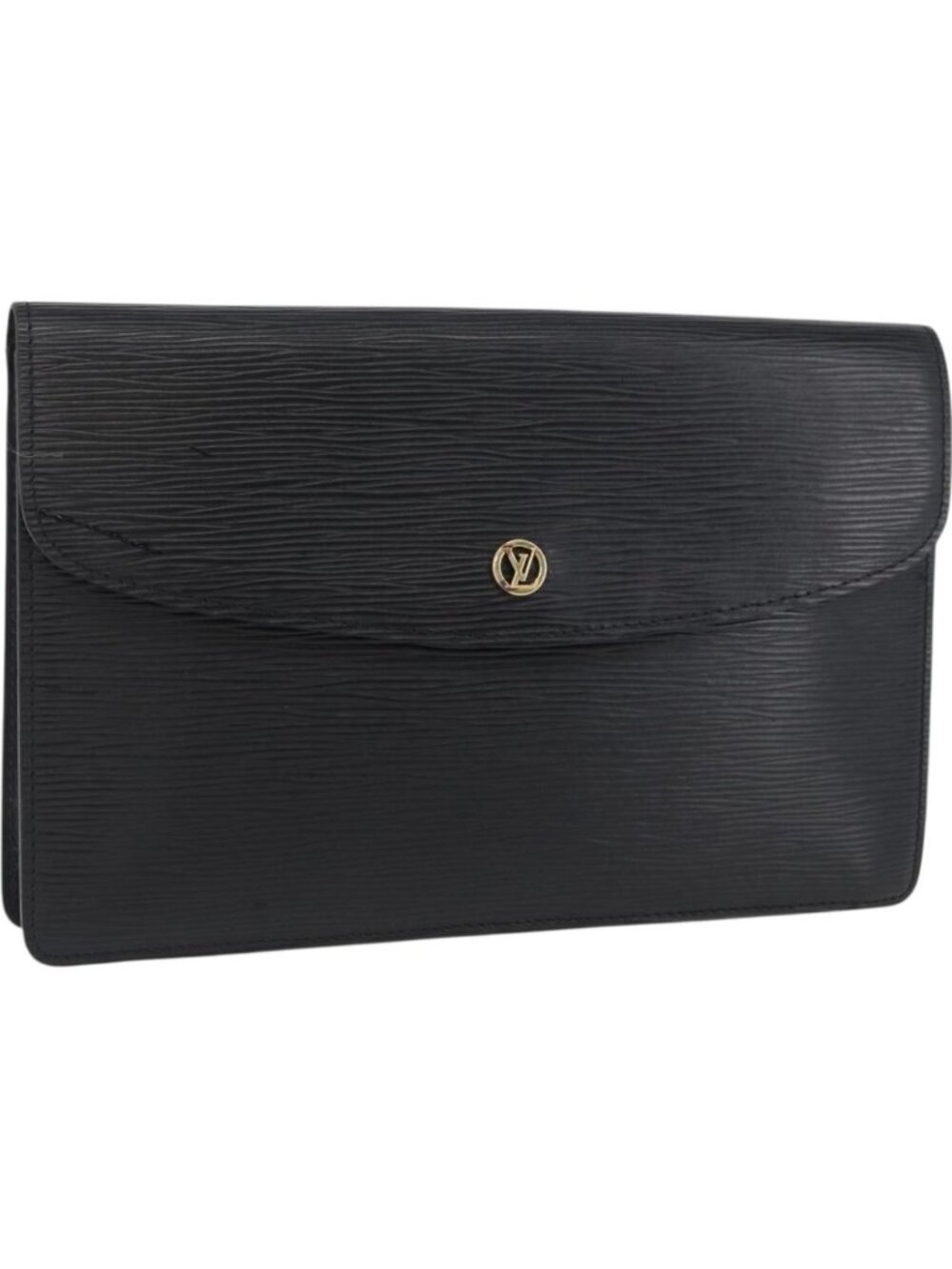 LOUIS VUITTON Epi Montaigne 27 Clutch Bag Black M52652